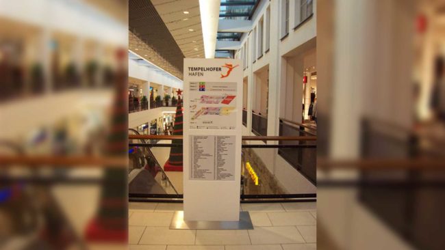 Wegleitsystem im Tempelhofer Hafen