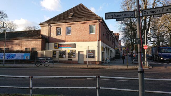 Edeka Zeltinger Platz Außenansicht